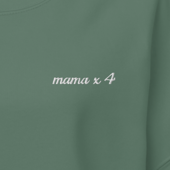 Mama x 4 Cursive Crewneck Sweatshirt