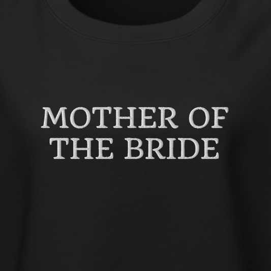 Mother of the Bride Large Embroidery Crewneck Sweatshirt