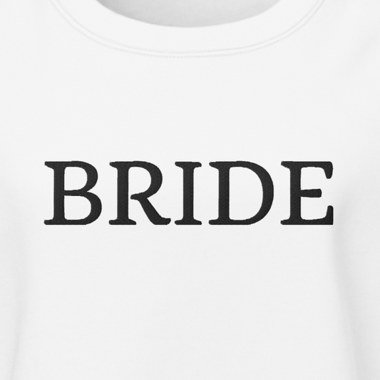 Bride Large Embroidery Crewneck Sweatshirt