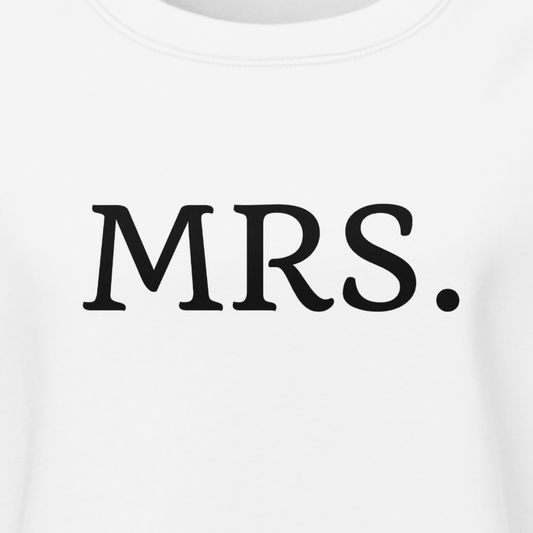 Mrs. Large Embroidery Crewneck Sweatshirt