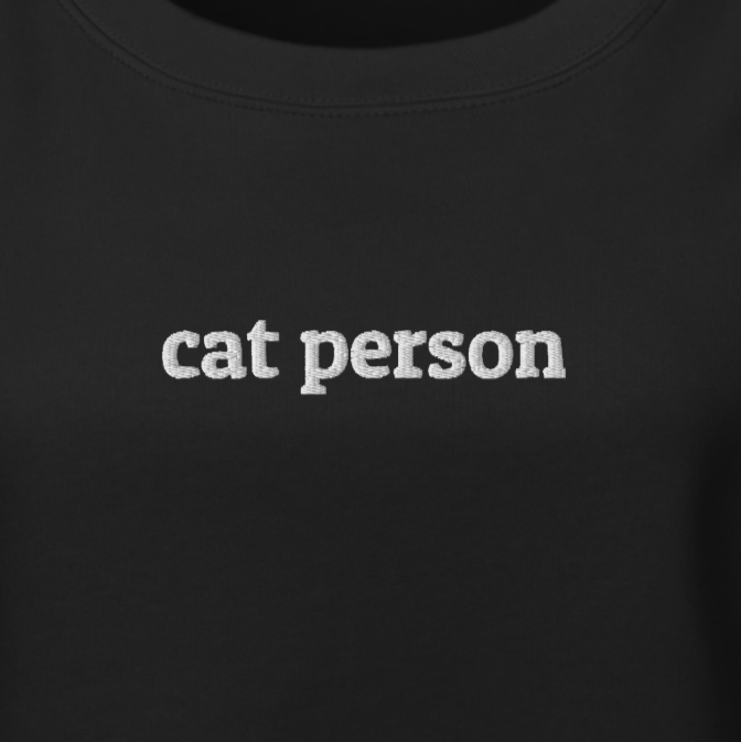 Cat Person Crewneck Sweatshirt