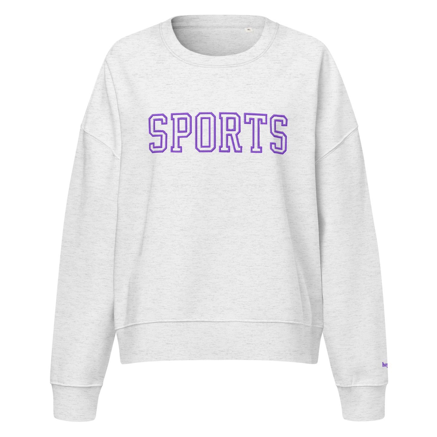 Sports Crewneck Sweatshirt Purple