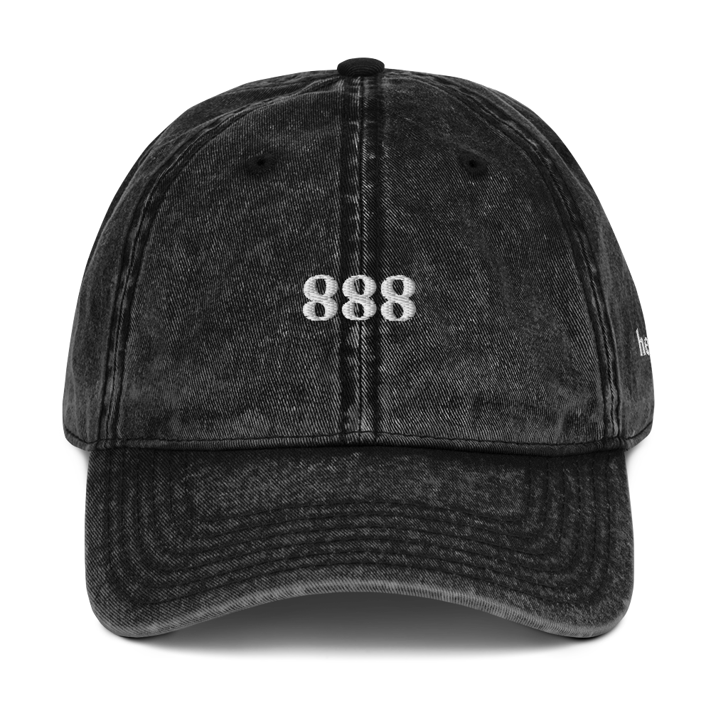 888 Angel Number Vintage Cotton Twill Cap