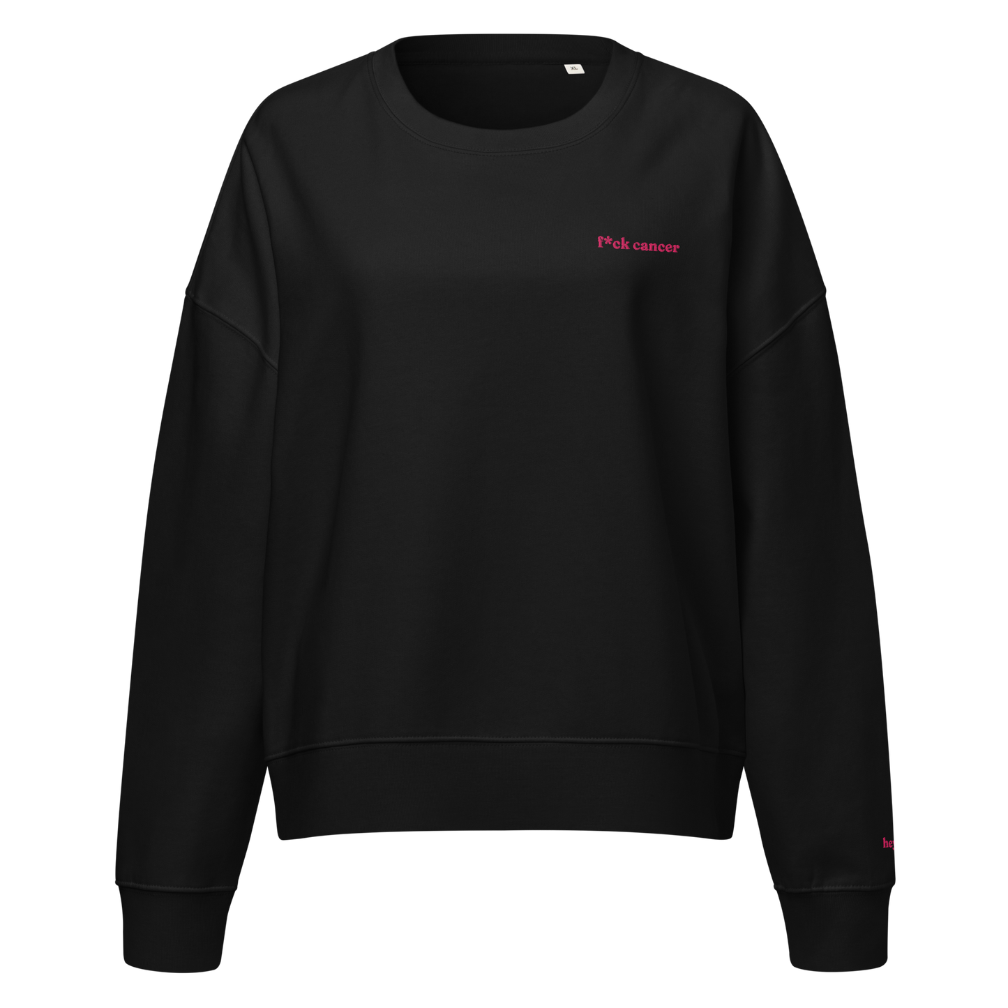 F*ck Cancer Pink Thread Crewneck Sweatshirt