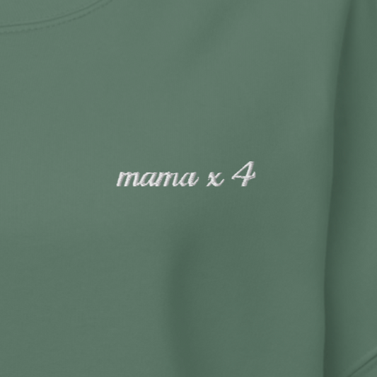 Mama x 4 Cursive Crewneck Sweatshirt