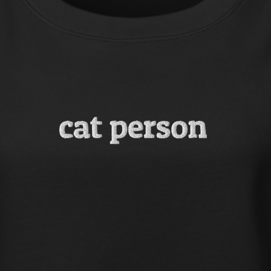 Cat Person Crewneck Sweatshirt