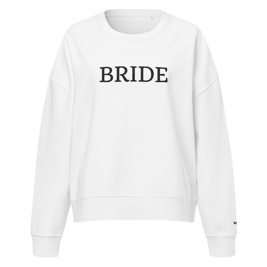 Bride Large Embroidery Crewneck Sweatshirt