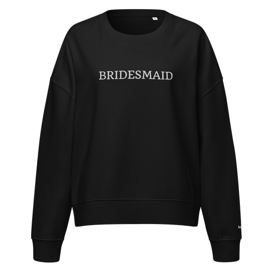 Bridesmaid Large Embroidery Crewneck Sweatshirt