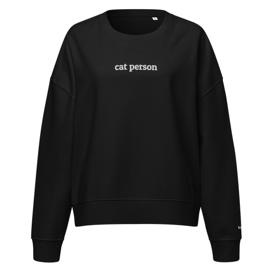 Cat Person Crewneck Sweatshirt