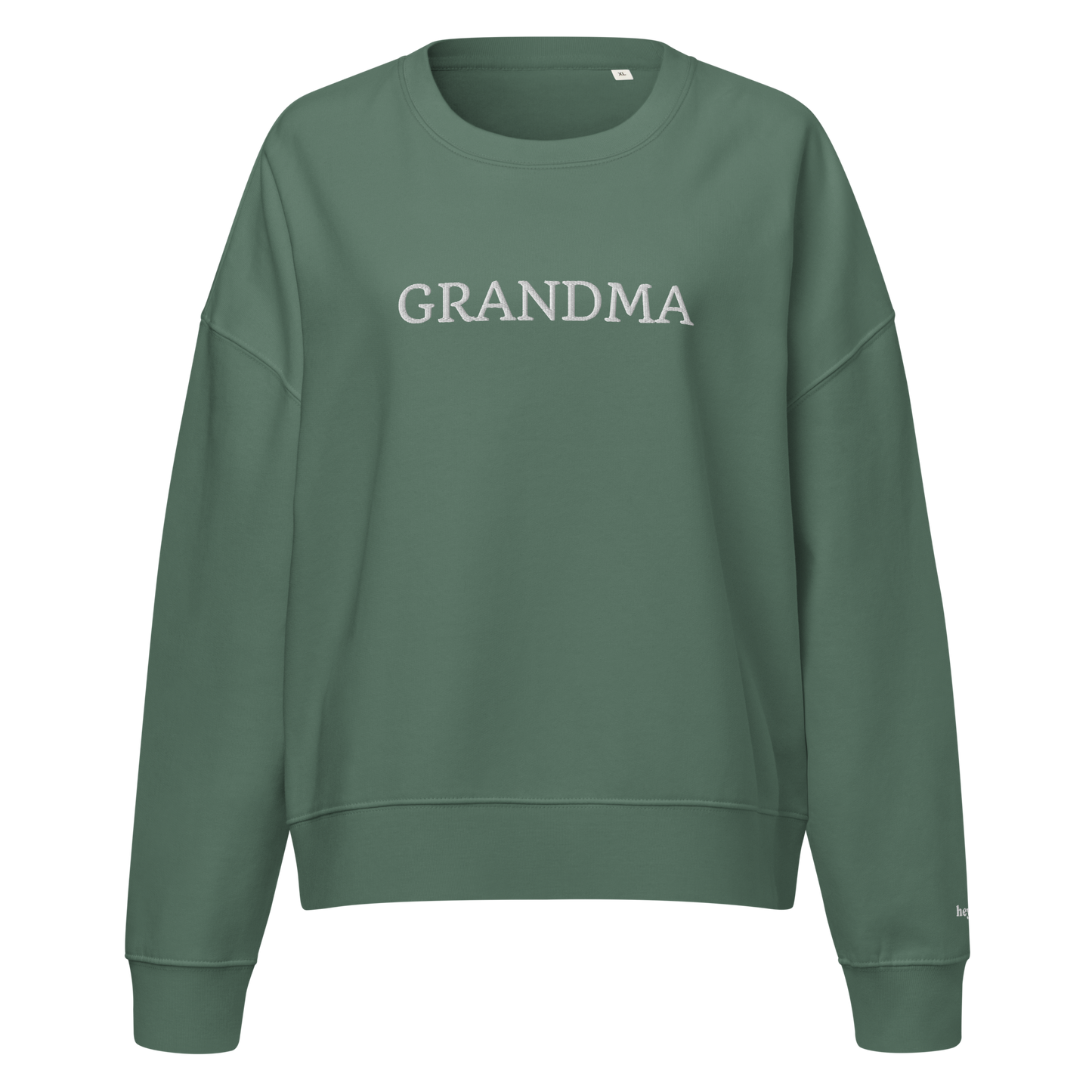 Grandma Large Embroidery Crewneck Sweatshirt