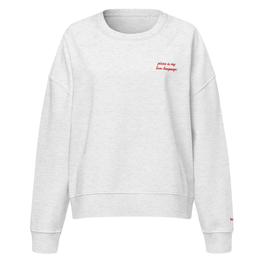 Pizza Love Language Crewneck Sweatshirt