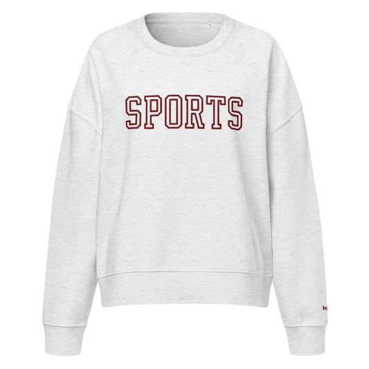 Sports Crewneck Sweatshirt Burgundy