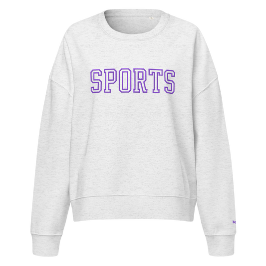 Sports Crewneck Sweatshirt Purple