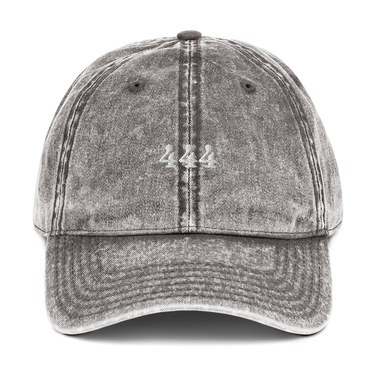 444 Angel Number Vintage Cotton Twill Cap