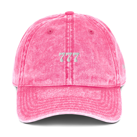 777 Angel Number Vintage Cotton Twill Cap