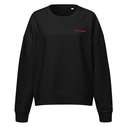 F*ck Cancer Pink Thread Crewneck Sweatshirt